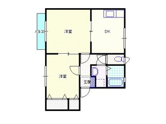 間取図 白新線・羽越本線（新潟県内）/新発田駅 バス2分本町３丁目下車:停歩2分 1階 築27年