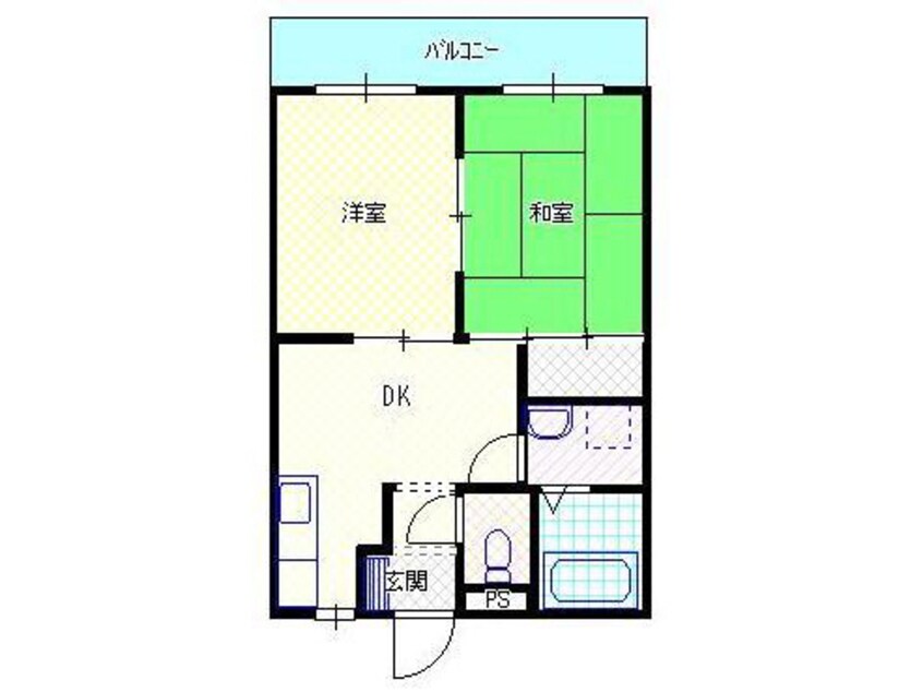 間取図 白新線・羽越本線（新潟県内）/西新発田駅 徒歩15分 1階 築31年