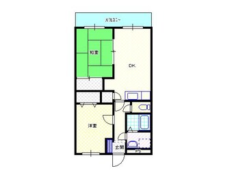 間取図 白新線・羽越本線（新潟県内）/新発田駅 徒歩10分 3階 築29年