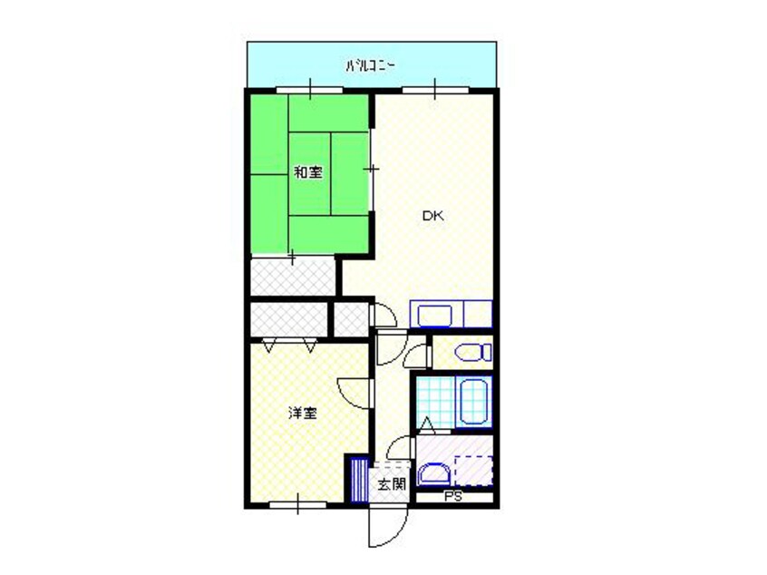 間取図 白新線・羽越本線（新潟県内）/新発田駅 徒歩10分 3階 築29年