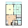 白新線・羽越本線（新潟県内）/新発田駅 徒歩17分 3階 築28年 2DKの間取り