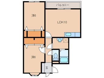 間取図 白新線・羽越本線（新潟県内）/新発田駅 徒歩18分 2階 築22年