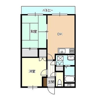 間取図 白新線・羽越本線（新潟県内）/新発田駅 徒歩22分 2階 築23年