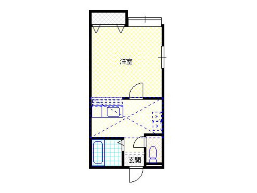 間取図 白新線・羽越本線（新潟県内）/西新発田駅 徒歩22分 2階 築25年