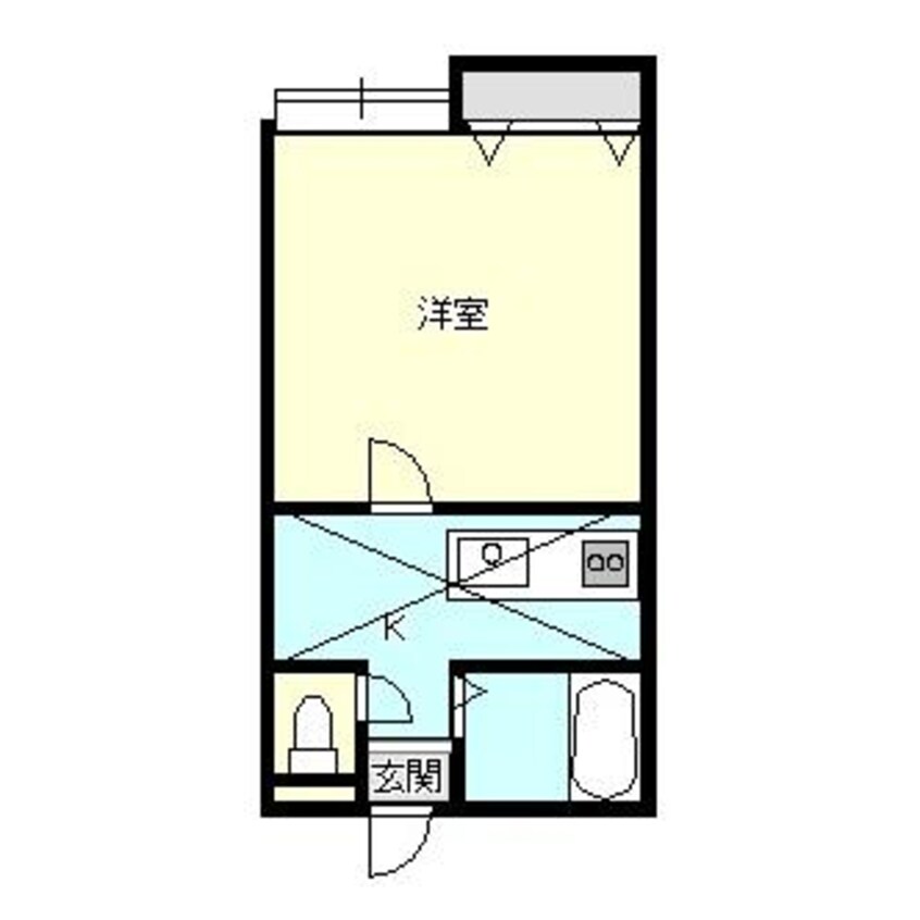 間取図 白新線・羽越本線（新潟県内）/西新発田駅 徒歩22分 1階 築24年