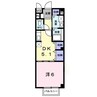 白新線・羽越本線（新潟県内）/新発田駅 徒歩20分 2階 築19年 1DKの間取り