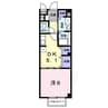 白新線・羽越本線（新潟県内）/新発田駅 徒歩20分 2階 築19年 1DKの間取り