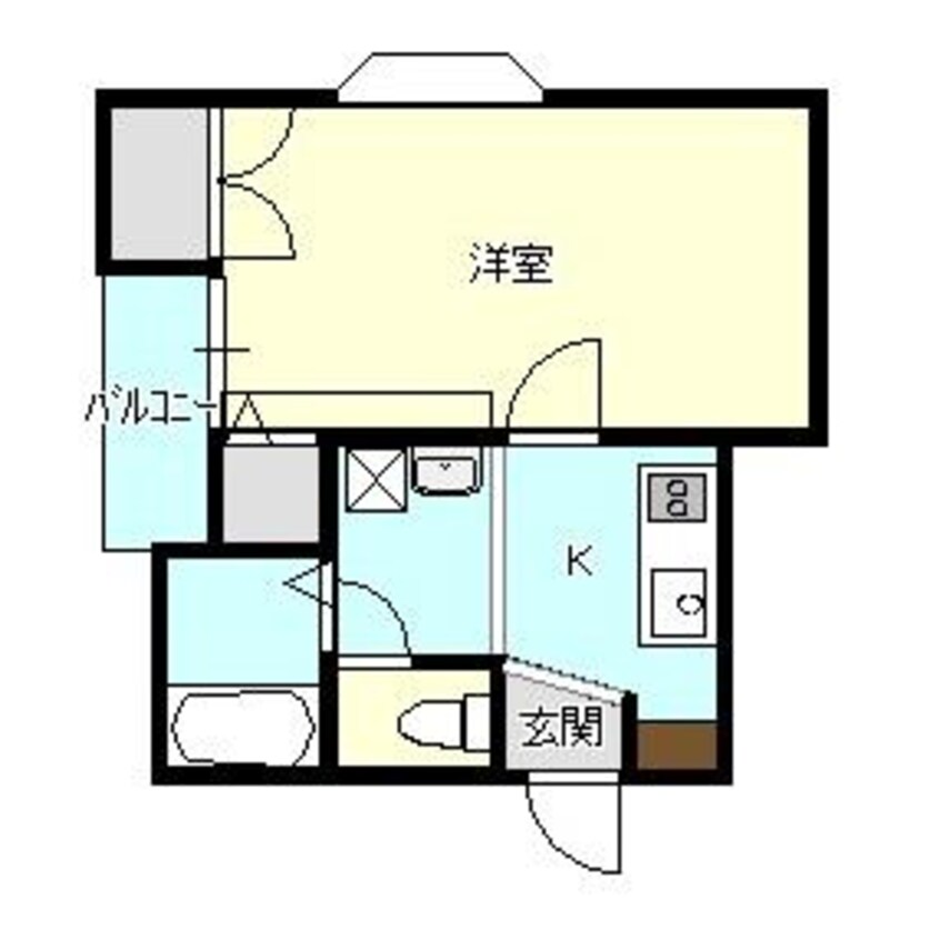 間取図 白新線・羽越本線（新潟県内）/新発田駅 徒歩7分 1階 築26年