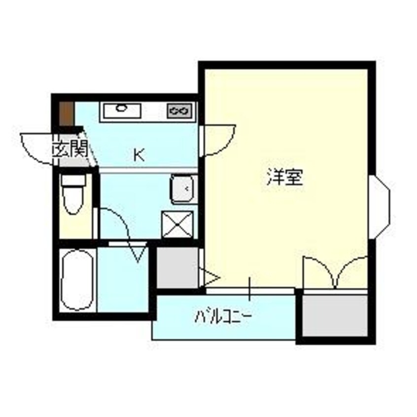 間取図 白新線・羽越本線（新潟県内）/新発田駅 徒歩7分 2階 築26年