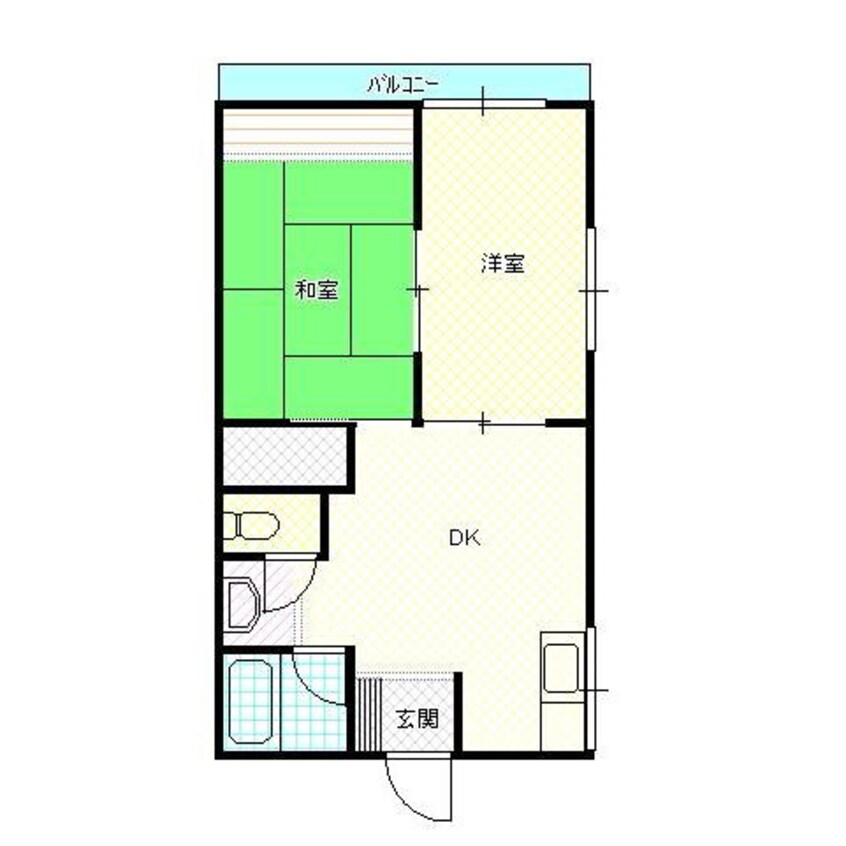 間取図 白新線・羽越本線（新潟県内）/新発田駅 バス10分城北町２丁目下車:停歩11分 2階 築31年