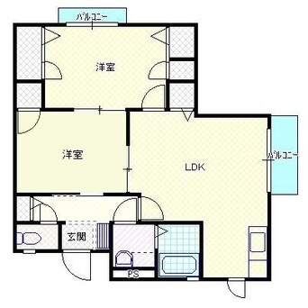 間取図 白新線・羽越本線（新潟県内）/新発田駅 徒歩15分 1階 築24年