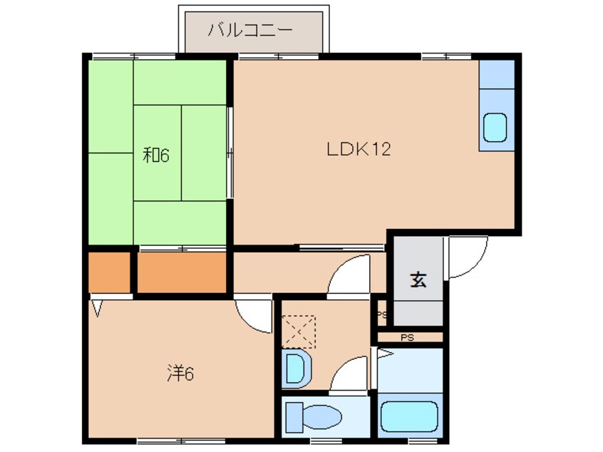 間取図 白新線・羽越本線（新潟県内）/西新発田駅 徒歩15分 1階 築22年