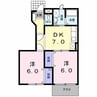 白新線・羽越本線（新潟県内）/西新発田駅 徒歩22分 1階 築28年 2DKの間取り