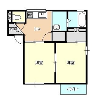 間取図 白新線・羽越本線（新潟県内）/新発田駅 徒歩12分 2階 築37年