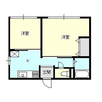 間取図 白新線・羽越本線（新潟県内）/西新発田駅 徒歩16分 2階 築19年