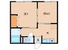 白新線・羽越本線（新潟県内）/西新発田駅 徒歩16分 2階 築20年 2Kの間取り