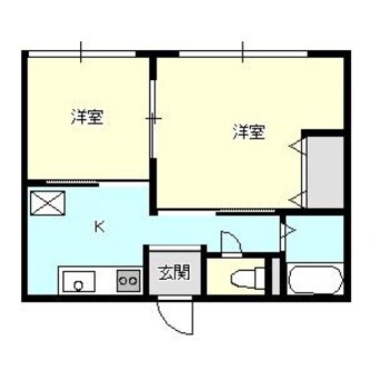 間取図 白新線・羽越本線（新潟県内）/西新発田駅 徒歩16分 2階 築19年