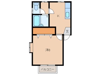 間取図 白新線・羽越本線（新潟県内）/新発田駅 バス10分城北町２丁目下車:停歩5分 1階 築29年