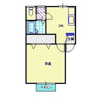 間取図 白新線・羽越本線（新潟県内）/新発田駅 バス10分城北町２丁目下車:停歩5分 1階 築29年