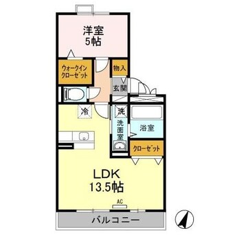 間取図 白新線・羽越本線（新潟県内）/西新発田駅 バス16分コモタウン前下車:停歩5分 3階 築18年
