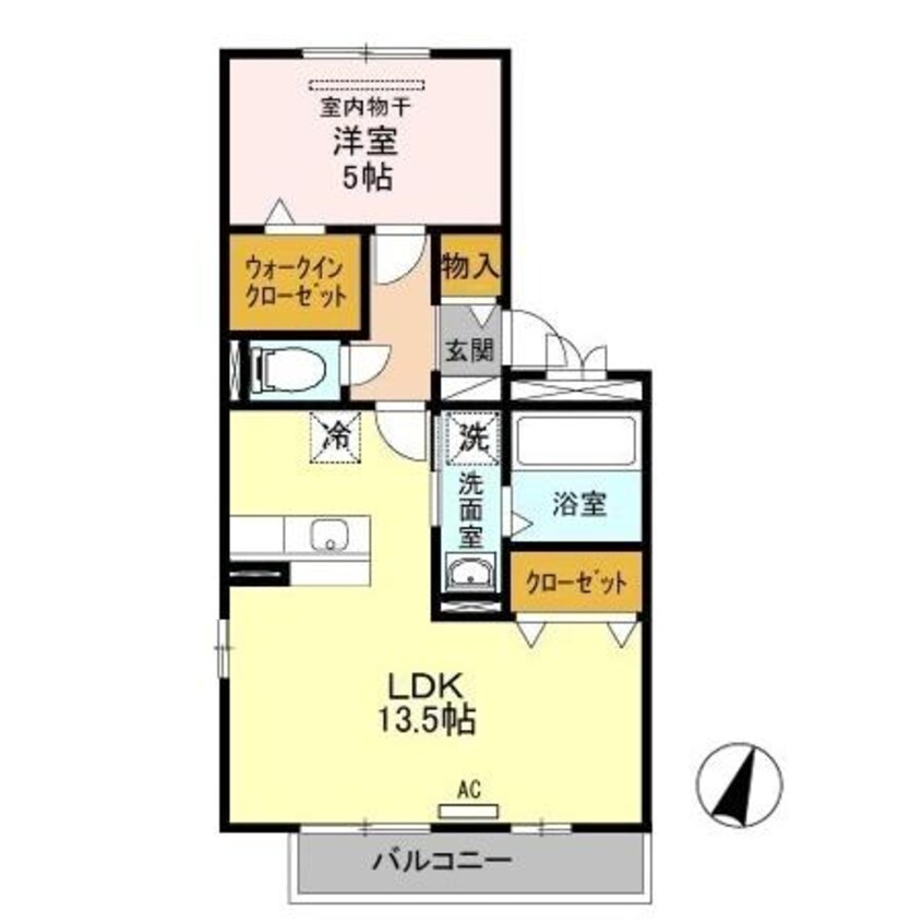 間取図 白新線・羽越本線（新潟県内）/西新発田駅 バス16分コモタウン前下車:停歩5分 3階 築16年