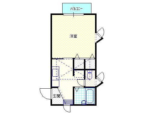 間取り図 白新線・羽越本線（新潟県内）/新発田駅 徒歩14分 2階 築38年