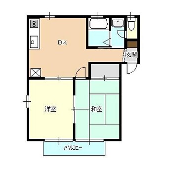 間取図 白新線・羽越本線（新潟県内）/西新発田駅 徒歩12分 1階 築33年