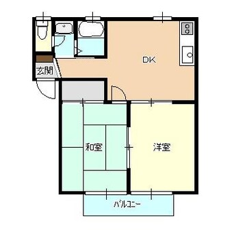 間取図 白新線・羽越本線（新潟県内）/西新発田駅 徒歩12分 2階 築33年