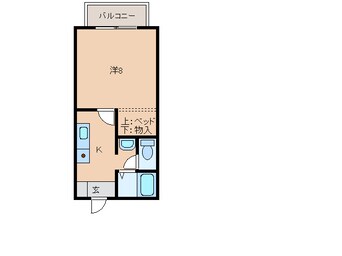 間取図 白新線・羽越本線（新潟県内）/西新発田駅 徒歩24分 2階 築23年