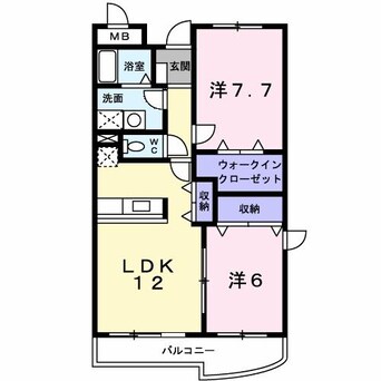 間取図 白新線・羽越本線（新潟県内）/西新発田駅 徒歩3分 4階 築19年