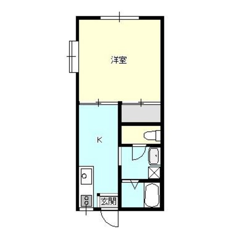 間取図 白新線・羽越本線（新潟県内）/新発田駅 徒歩25分 1階 築33年