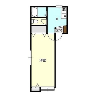 間取図 白新線・羽越本線（新潟県内）/西新発田駅 徒歩21分 2階 築26年
