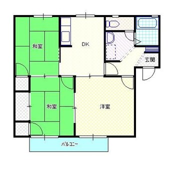 間取図 白新線・羽越本線（新潟県内）/新発田駅 徒歩35分 1階 築31年