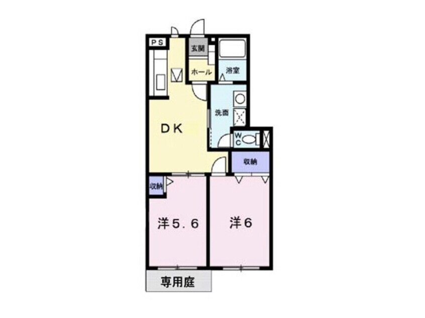 間取図 白新線・羽越本線（新潟県内）/西新発田駅 徒歩23分 1階 築24年