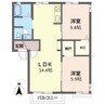 白新線・羽越本線（新潟県内）/新発田駅 バス:9分:停歩6分 2階 築32年 2LDKの間取り