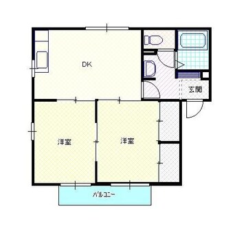間取図 白新線・羽越本線（新潟県内）/西新発田駅 徒歩24分 2階 築32年