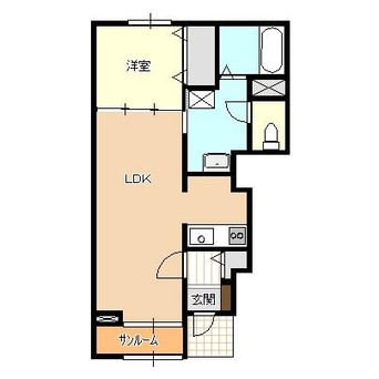 間取図 白新線・羽越本線（新潟県内）/新発田駅 バス26分中曽根町１丁目下車:停歩5分 1階 築14年