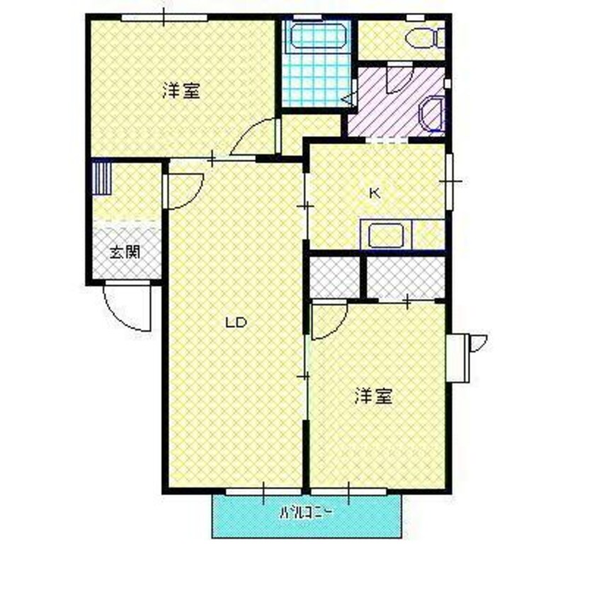 間取図 白新線・羽越本線（新潟県内）/西新発田駅 徒歩19分 1階 築31年