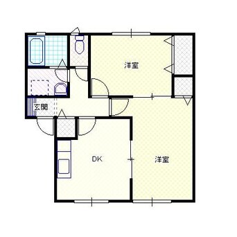 間取図 白新線・羽越本線（新潟県内）/西新発田駅 徒歩20分 1階 築27年