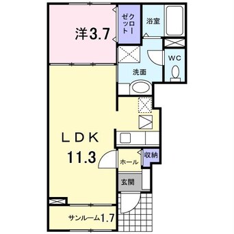 間取図 白新線・羽越本線（新潟県内）/新発田駅 徒歩6分 1階 築14年