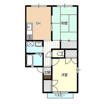 間取図 白新線・羽越本線（新潟県内）/新発田駅 徒歩16分 1階 築28年