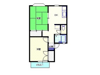間取図 白新線・羽越本線（新潟県内）/西新発田駅 徒歩15分 1階 築32年