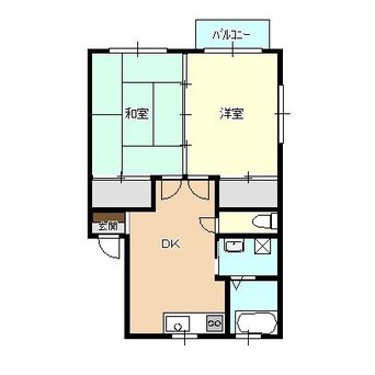 間取図 白新線・羽越本線（新潟県内）/新発田駅 徒歩8分 2階 築30年