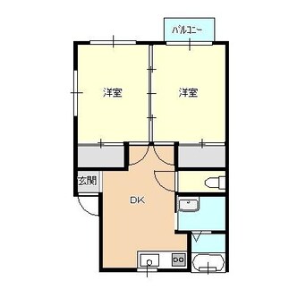 間取図 白新線・羽越本線（新潟県内）/新発田駅 徒歩8分 1階 築31年