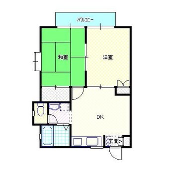 間取図 白新線・羽越本線（新潟県内）/西新発田駅 徒歩24分 1階 築32年