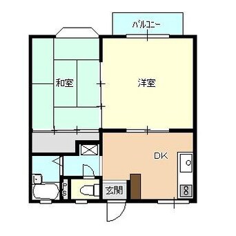 間取図 白新線・羽越本線（新潟県内）/西新発田駅 徒歩25分 1階 築33年