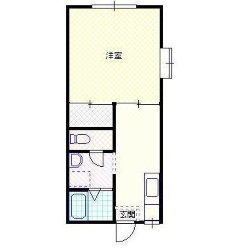 間取図 白新線・羽越本線（新潟県内）/新発田駅 徒歩23分 1階 築34年