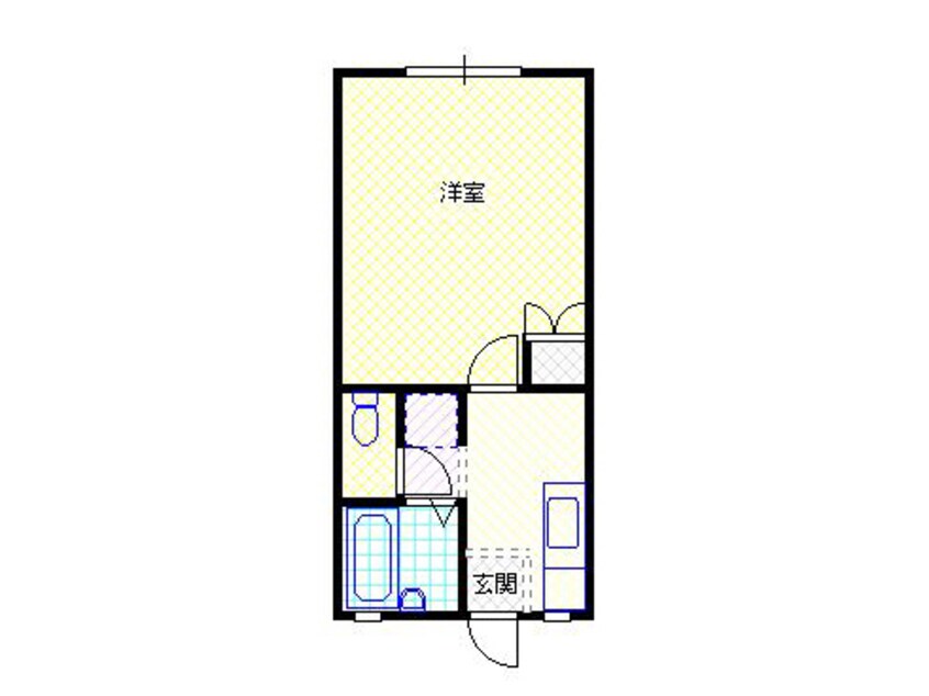 間取図 白新線・羽越本線（新潟県内）/西新発田駅 徒歩27分 1階 築29年