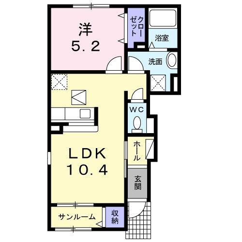間取り図 白新線・羽越本線（新潟県内）/佐々木駅 バス33分JA亀代下車:停歩5分 1階 築13年