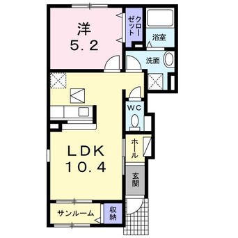 間取図 白新線・羽越本線（新潟県内）/佐々木駅 バス33分JA亀代下車:停歩5分 1階 築13年